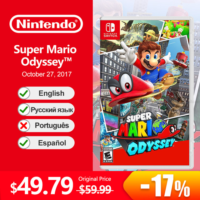 Super Mario Odyssey jogos Nintendo Switch Games Deals 100